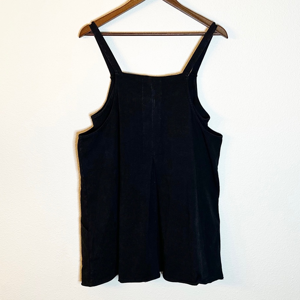 Distressed Black Newin Knit Mini Romper Dress size L - Picture 8 of 12